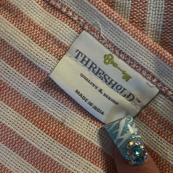 Handmade orange/pink polka dot Apron - Picture 10 of 10